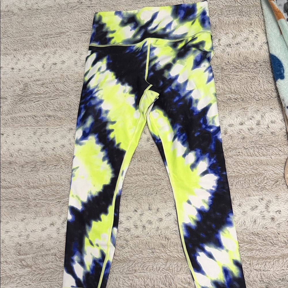 Athleta Tie-Dye Leggings size S 23 in